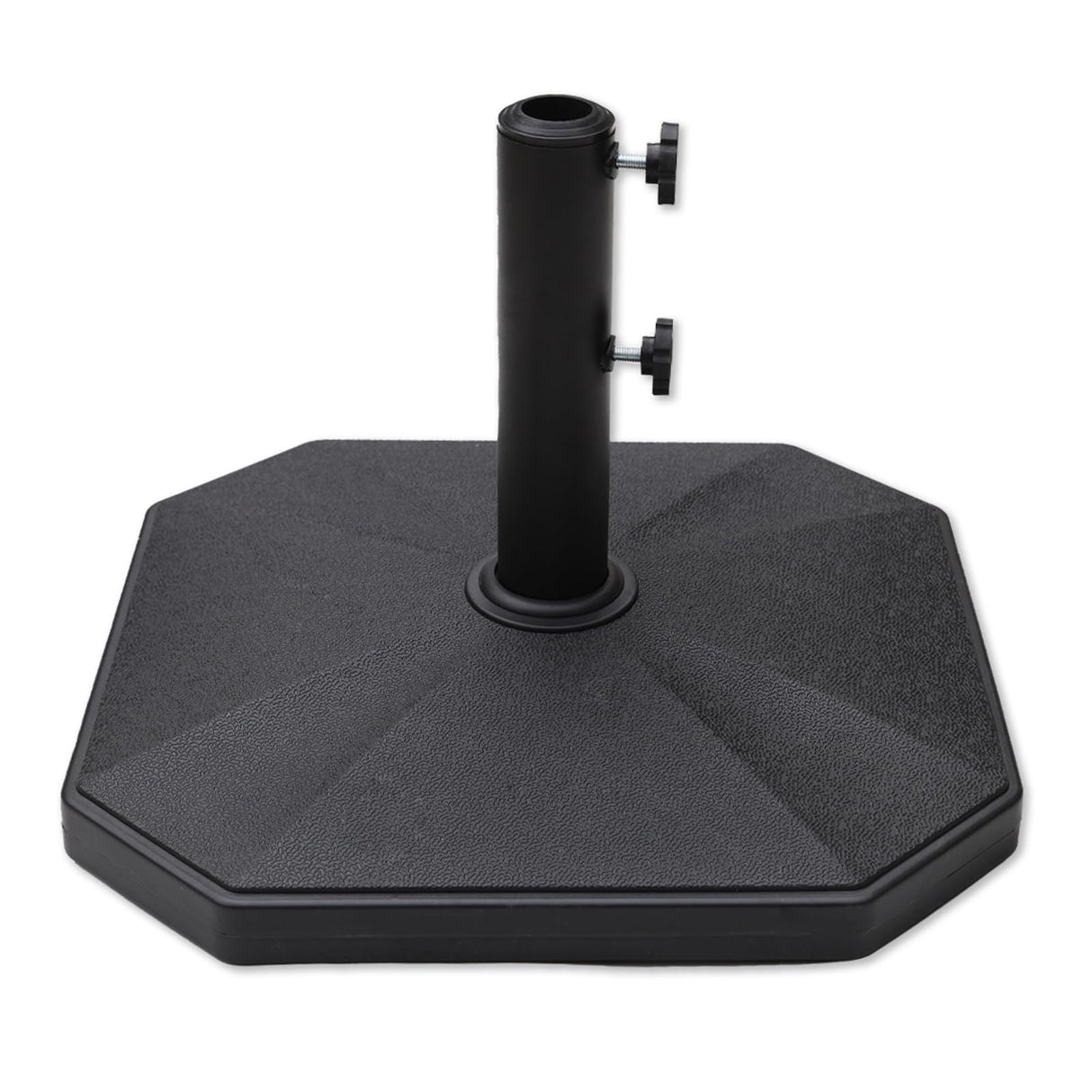 40 lb Heavy Duty Square Patio Base Stand for Outdoor Market Table Umbrella, Black