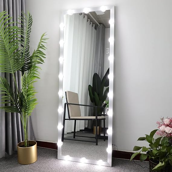 65" x 24" LED Full Length Mirror - Dimmable Standing & Wall Mount