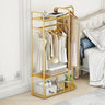 Gold Clothing Rack,Modern Industrial Clothes Rack for hanging Clothes