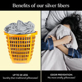 Luxe Cooling Bed Sheets –Silver Grey,Queen– 4 Piece Silver Infused, 300-Thread-Count Thermoregulating Miracle Clean & Cool