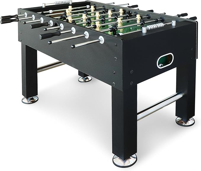 55-Inch Competition Foosball Table, Wood Finish with Black Legs (Black 55inch)