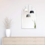 Empire Art Direct Elegant Arch Wall II Vanity, Bathroom, 1"-Beveled Center Mirror,Ready to Hang, 24" x 40", Clear