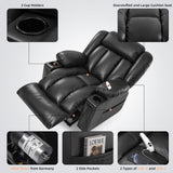 Dual Motor Power Lift Chair Recliner for Elderly with Heat and Massage, Infinite Position