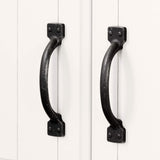 Farnel 2-Door Storage Cabinet-Pure White, Tall with 4