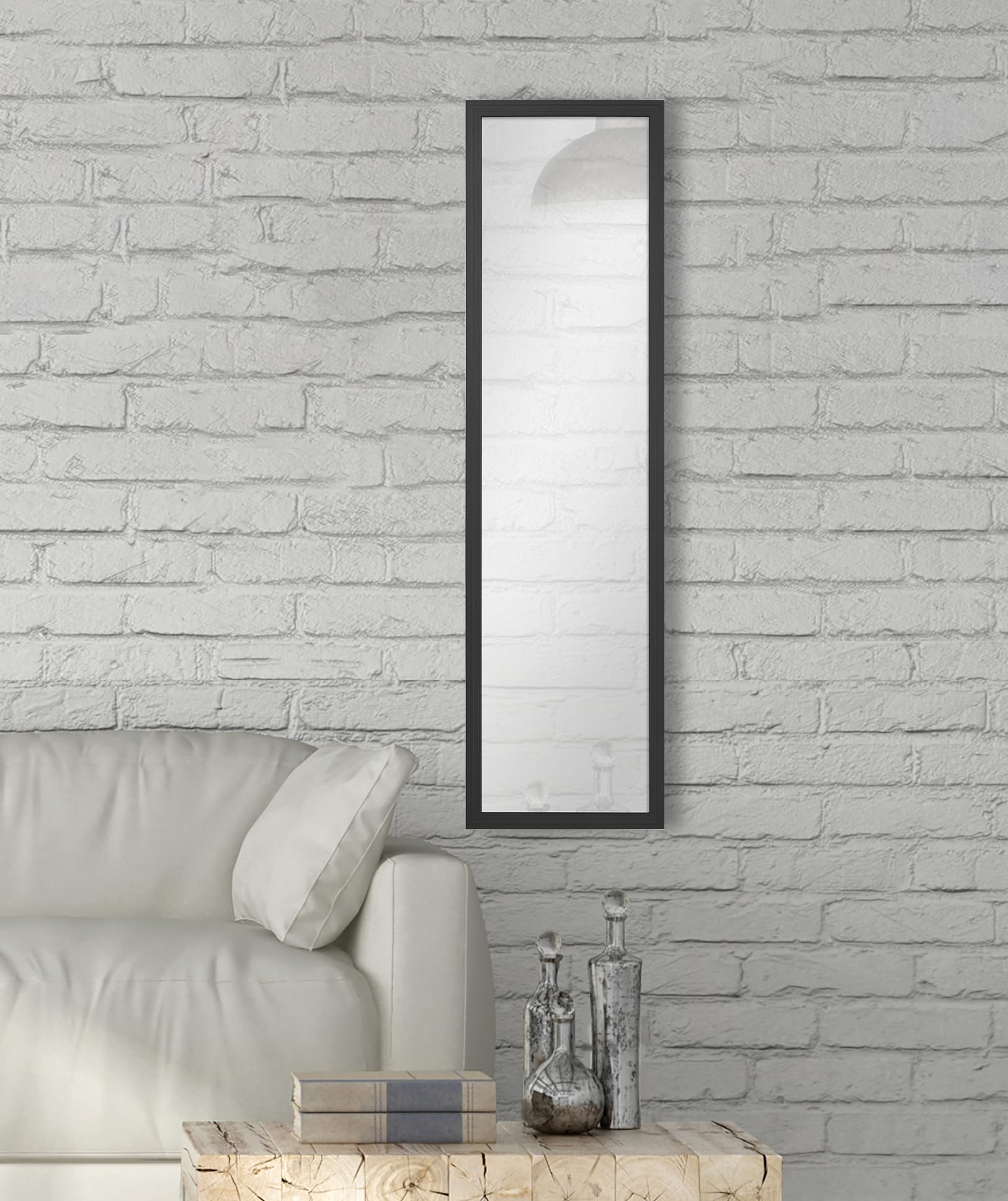 Full-Length Door Mirror Black Finish