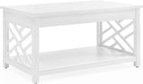 Coventry 36" W Wood Coffee Table, Gray