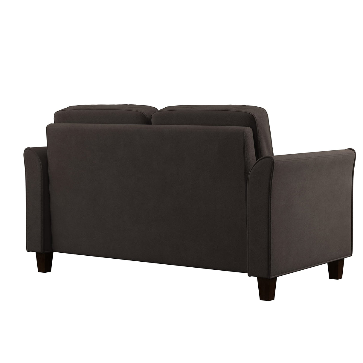 Lifestyle Solutions Watford Loveseat with Curved Arms, Coffee