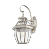 2051-91 Monterey 1 Light Outdoor Brushed Nickel Finish Solid Brass Wall Lantern