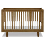 Marley 3-in-1 Convertible Crib in Walnut Finish and Walnut Legs,