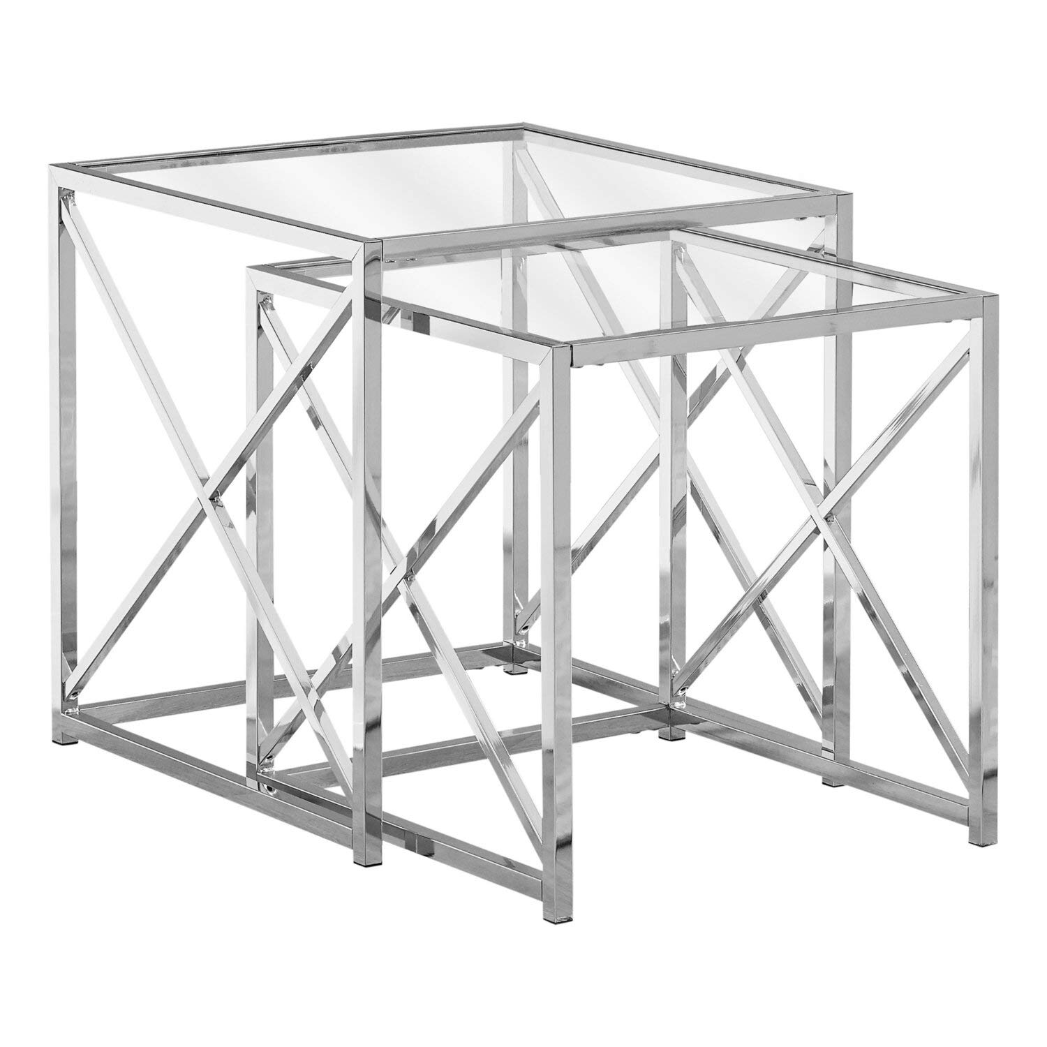 I NESTING TABLE, CHROME