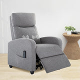 Massage Modern Adjustable Heated Recliner Home Theater Single Sofa Chair Lounge