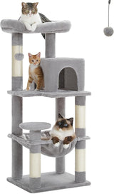 56.3'' Tall Cat Tree for Indoor Cats Multi-Level Cat Tower