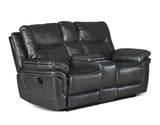 Upholstered Isabella Console Loveseat, Dual Cup-Holders, Living Room, Den, Game Room,