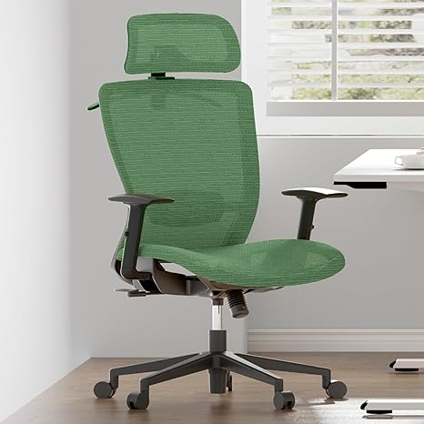 Ergonomic Office Chair, High Back Mesh Computer Chair, Comfy Home Office Desk Chairs with Lumbar Support