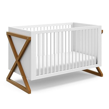 3-in-1 Convertible Crib (Vintage Driftwood) Easily Converts to Toddler Bed & Daybed,