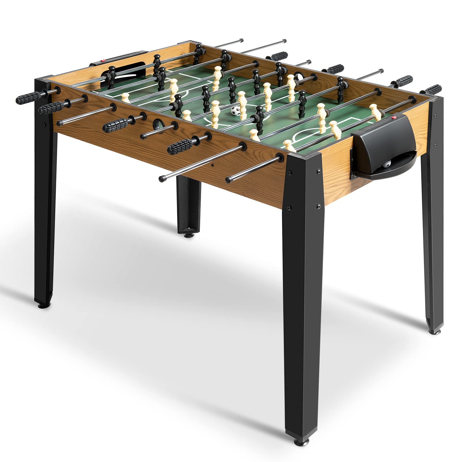 48” Foosball Table, Arcades Soccer Game Table for Multiplayer with 2 Balls