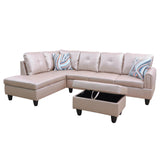 MZX-Bill-SS-00065-LWJ Sectional, Latte - L