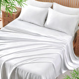 Cooling Quick-Dry Bed Sheets Set 6 Pieces(White, Queen), 30-Seconds Fast Absorbs Sweat,