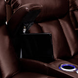 Grenada Home Theater Seating, Living Room, Top Grain Leather 7000, Power Recline