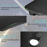 Gaming Desk & Chair Combo Set - Ergonomic Racing Style with Lumbar Support