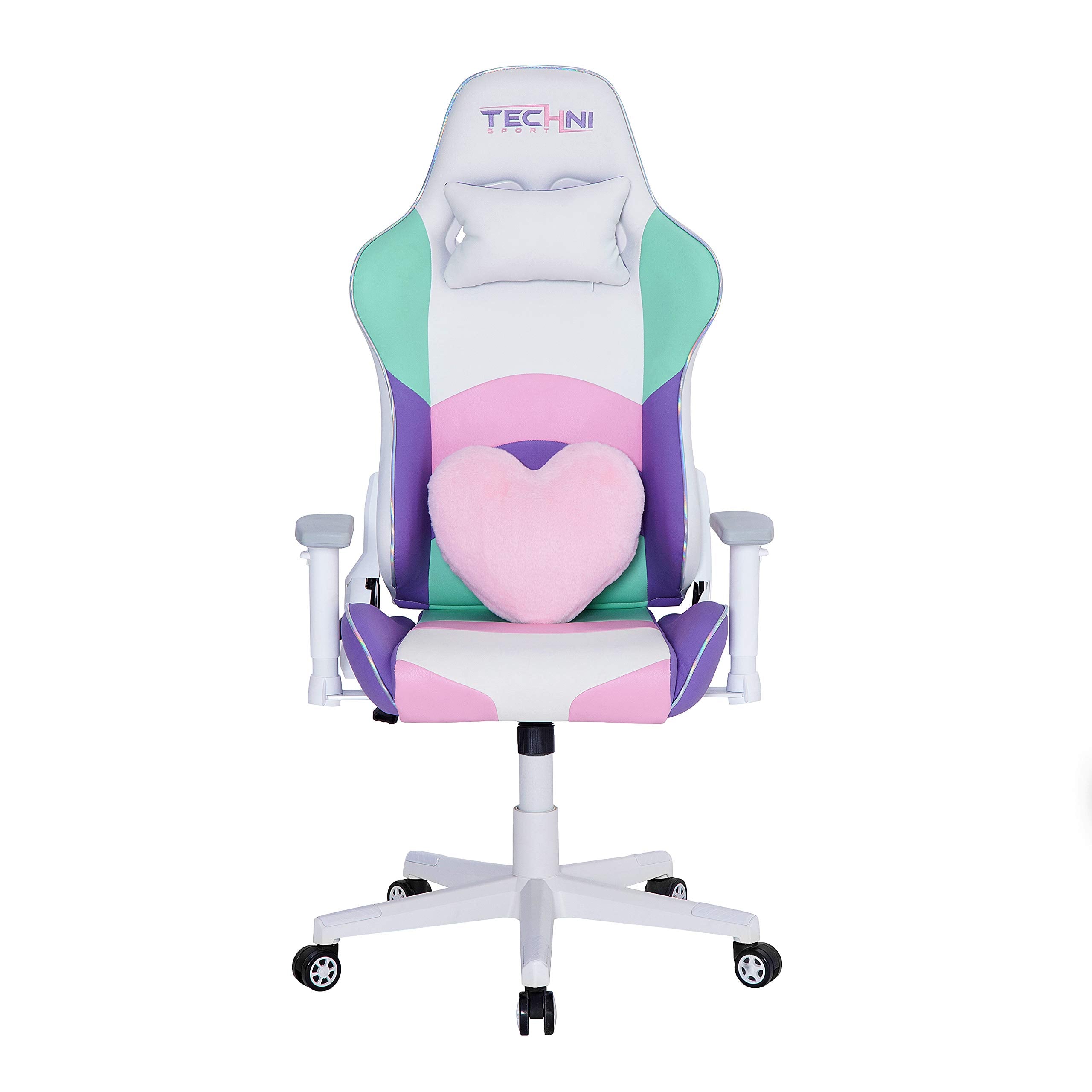 Kawaii Gaming Chair - Ergonomic Office Chair with Memory Foam Lumbar Support