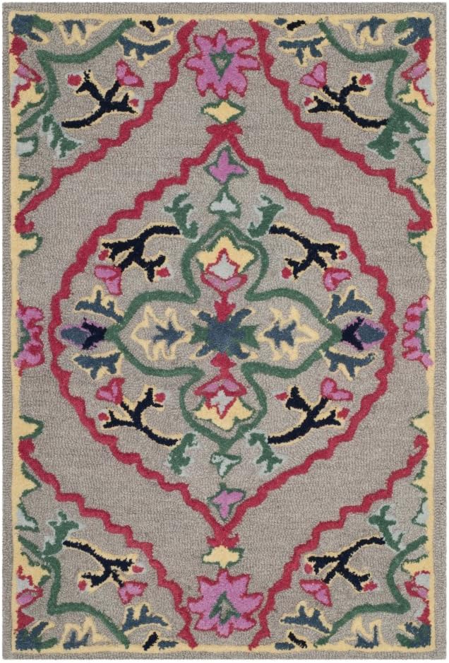 Bellagio Collection 8' x 10' Light Blue/Multi BLG605B Handmade Medallion Premium
