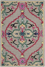 Bellagio Collection 8' x 10' Light Blue/Multi BLG605B Handmade Medallion Premium