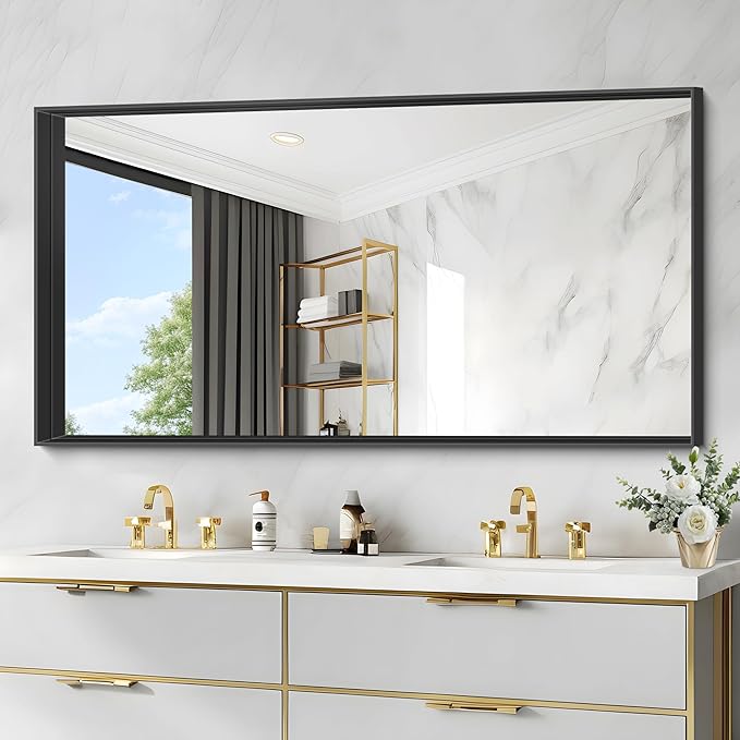 Black Bathroom Vanity Mirror, Black Wall Mirror