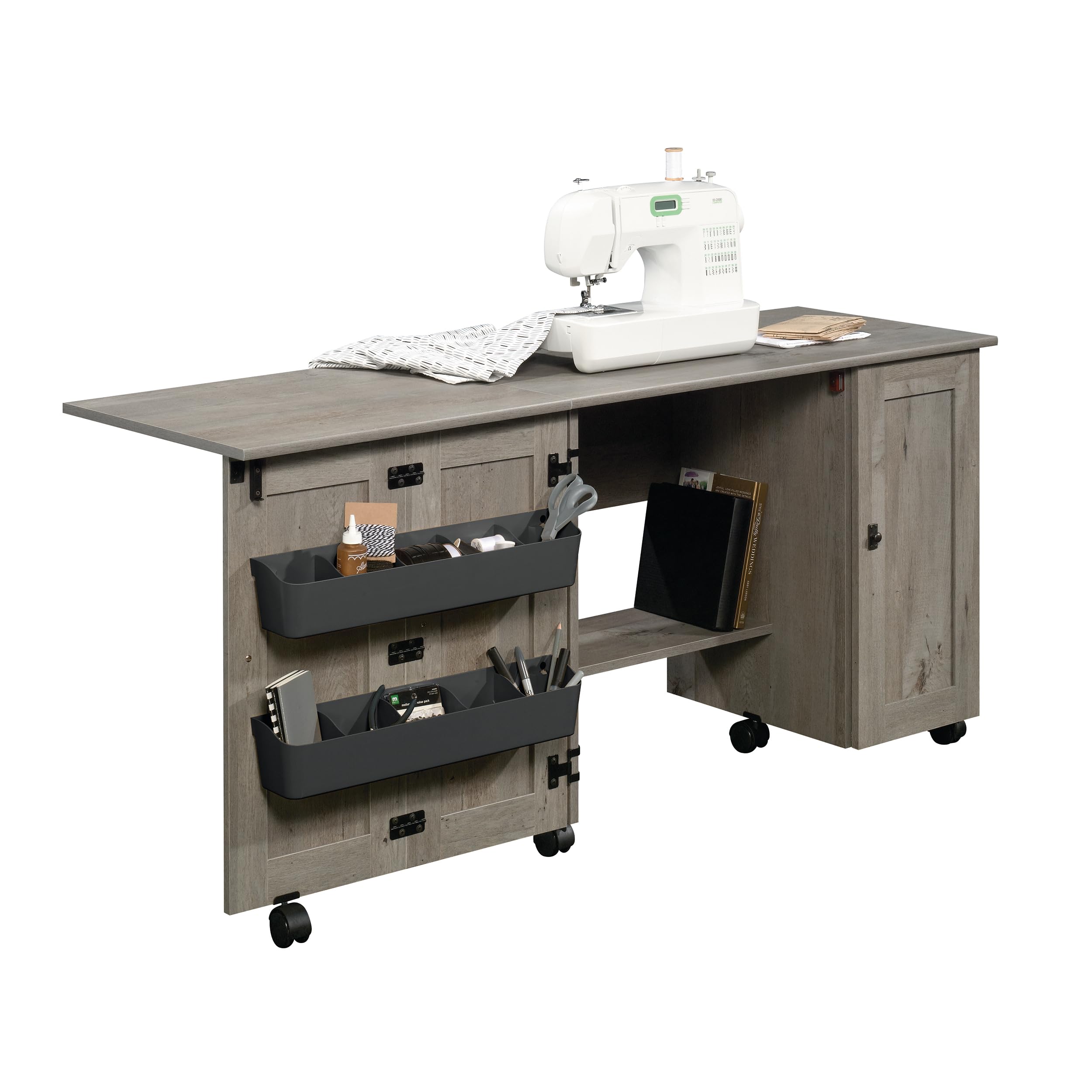 Miscellaneous Storage Sewing/Craft Cart/ Pantry cabinets, Mystic Oak finish