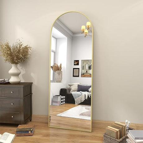 71"x26" Arch Full Length Mirror, Wall Mirror Floor Mirror with Stand Hanging or Leaning,