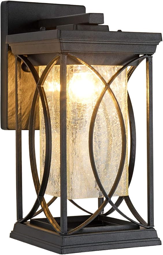 Oil Rubbed Bronze Outdoor Sconce Dusk to Dawn Exterior Light Fixtures Wall Mount Porch Light Modern Outdoor Wall Light