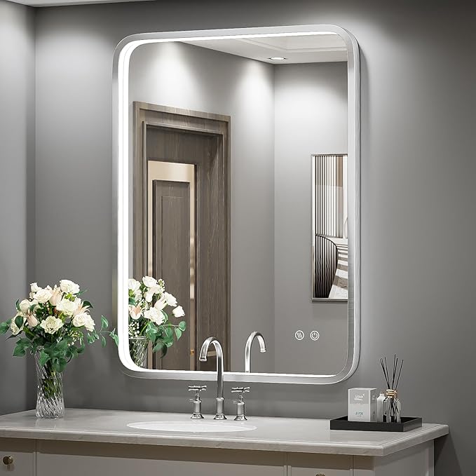 LED Bathroom Vanity Mirror with lights,Wall Mounted Lighted Mirrors