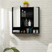 Medicine Cabinet with Mirror and Shelves, Oversized Bathroom Wall Storage