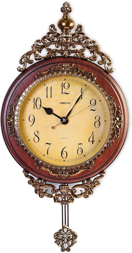 Elegant, Traditional, Decorative, Hand Painted Modern Grandfather Wall Clock Fancy