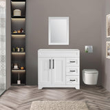 TONYRENA 36inch Bathroom Vanity Without Sink,Bathroom Storage Cabinet