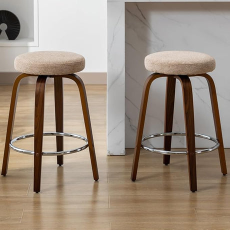 Swivel Bar Stools Set of 2 for Island Kitchen