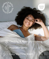 100% Viscose from Bamboo Sheets Queen Size, Super Soft Queen Size Bed Set, 4PC