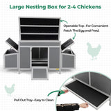 Durable Assembled Wooden 59" L Outdoor Large Chicken Coop