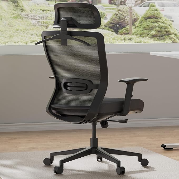 Office Chair, Comfy Ergonomic Back Support, Computer Desk Chair with Comfy Seat