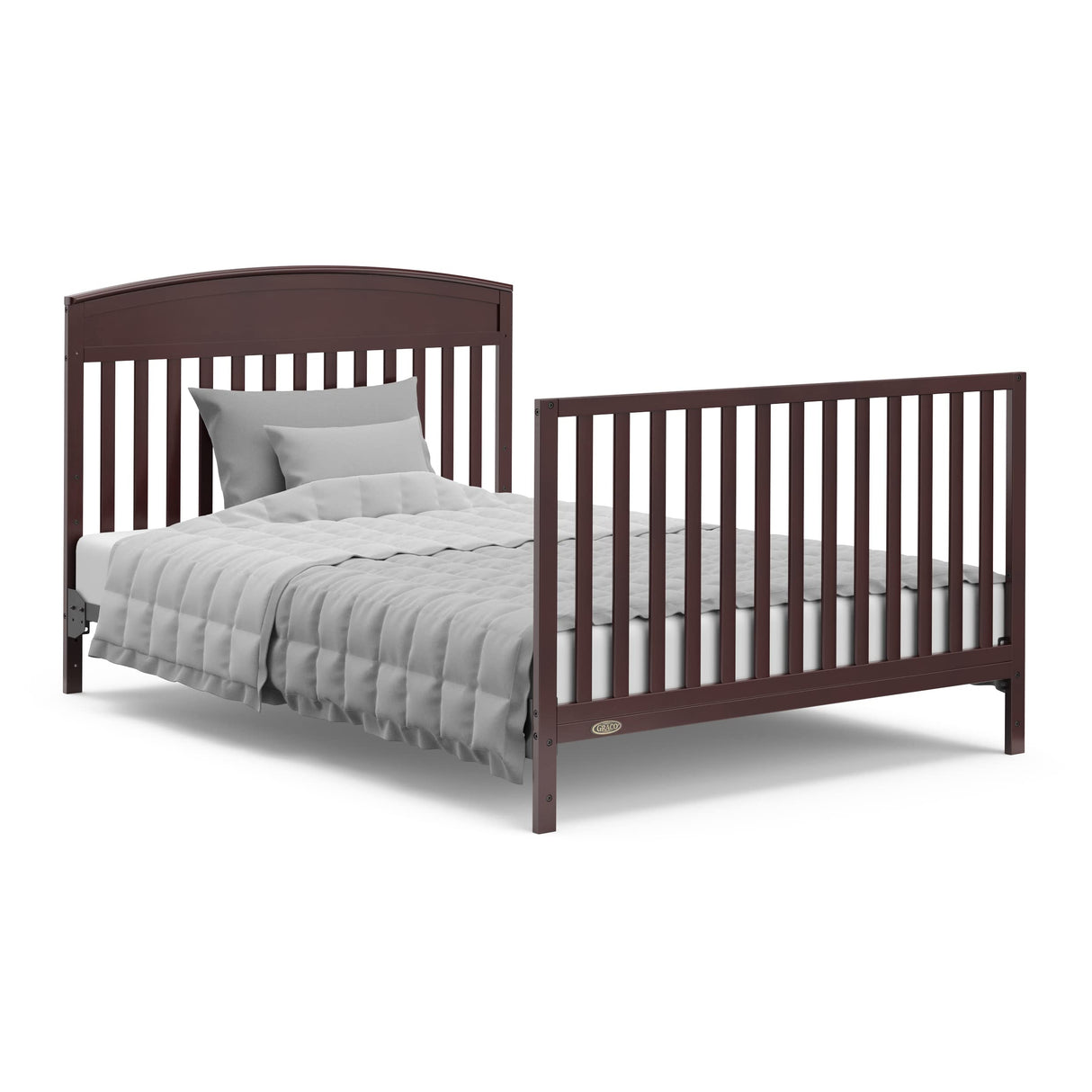 Benton 5-in-1 Convertible Crib with Drawer (Espresso) - Converts from Baby Crib to Toddler Bed