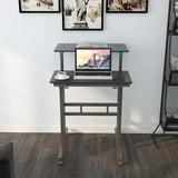 Adjustable Stand Up Desk 23.6 inches Computer Mobile Desk Workstation