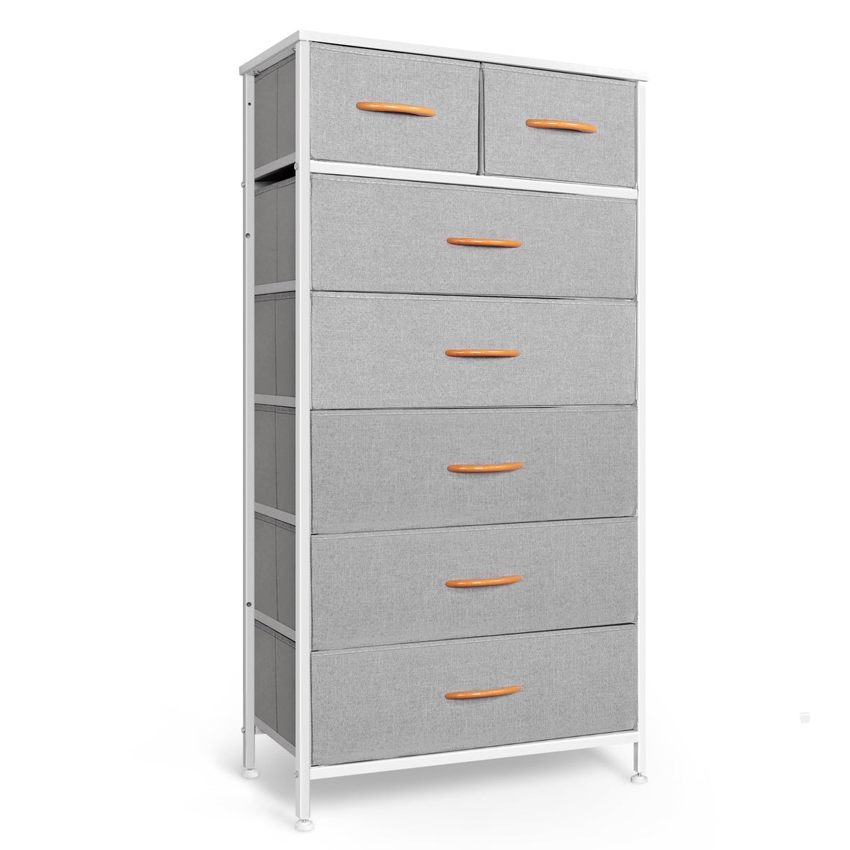 Tall Dresser for Bedroom, Vertical Storage Organizer Tower with 7 Drawers