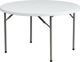 2' Round All-Occasion Plastic Folding Event Table, Foldable Portable Banquet Table