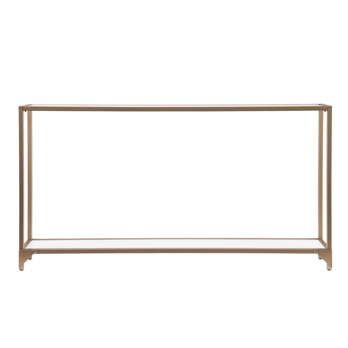 Bergen 56 inches Long Narrow Metal Console Table, Open Concept Living Space