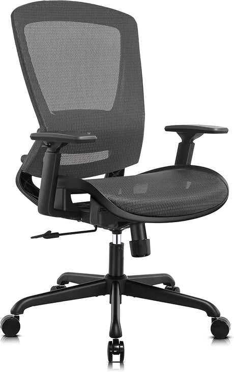 Mesh Office Chair,Ergonomic Computer Desk Chair,Sturdy Task Chair- Adjustable Lumbar