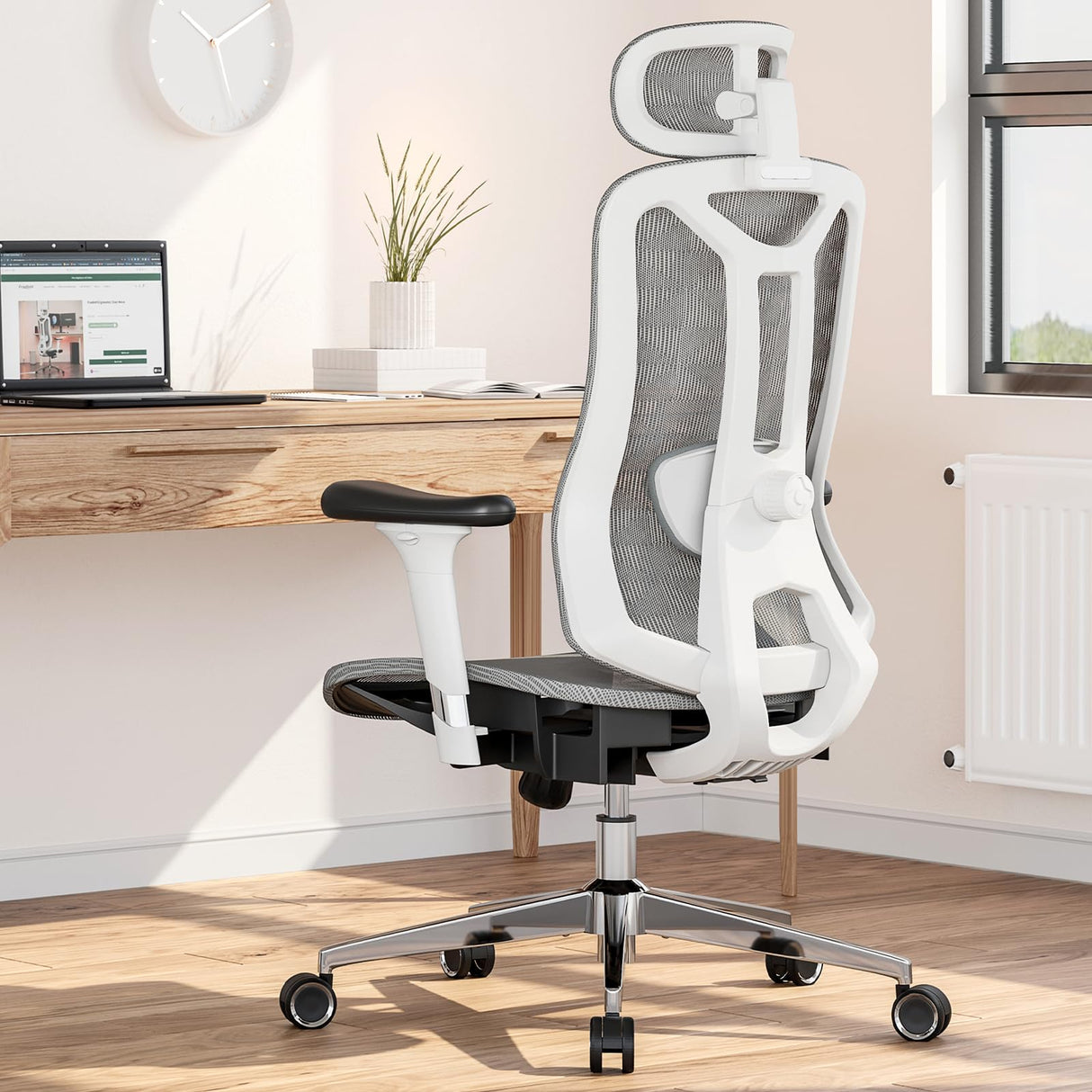 Ergonomic Office Chair: Seat Depth Adjustable Office Chair with 3D Lumbar Support