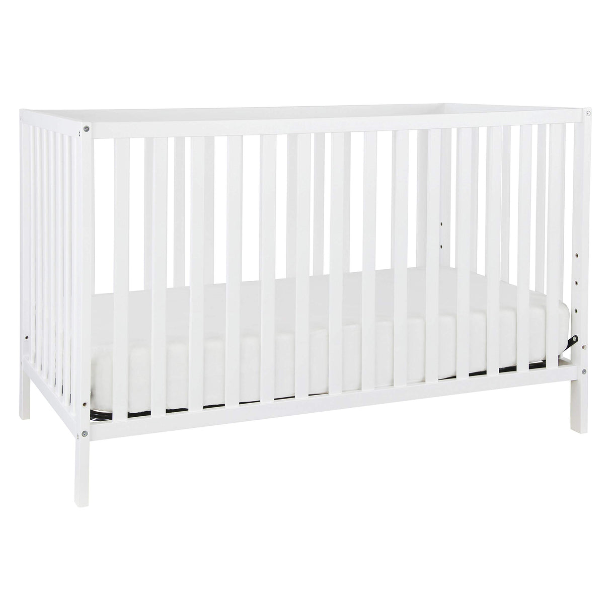 Union 4-in-1 Convertible Crib in White, Greenguard Gold Certified