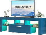 Modern LED 63 inch Long TV Stand with Large Storage Drawer for 50 55 60 65 70 75