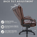 Office Desk Chair, Big and Tall Managerial Executive Chair, High Back Computer Chair,