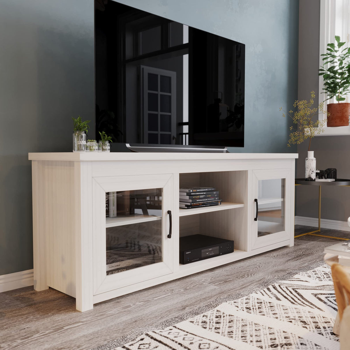 Sheffield Engineered Wood TV Stand for 80" TVs, Media Console/TV Cabinet